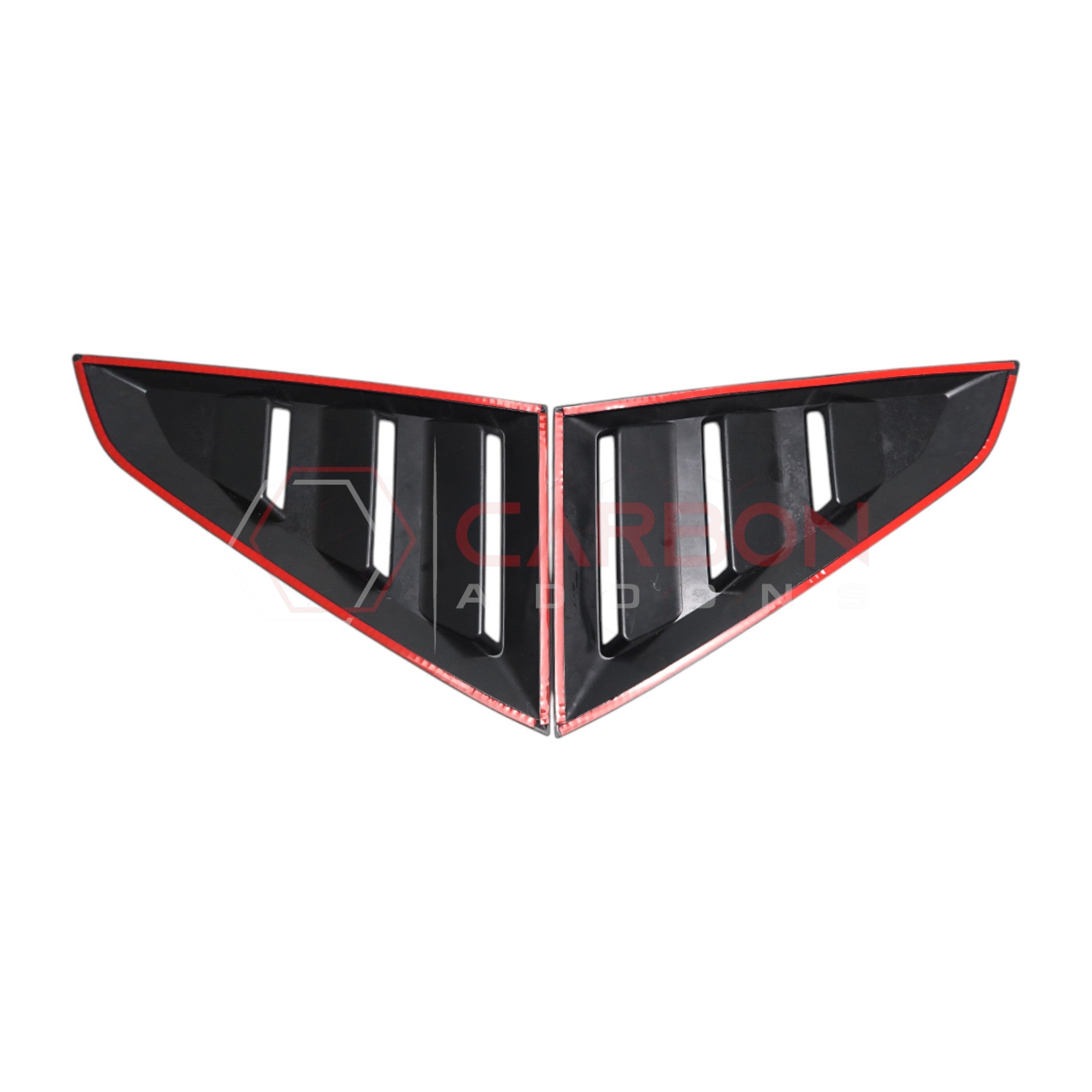 2024+ S650 Mustang Rear Quarter Window Louvers - ABS Plastic