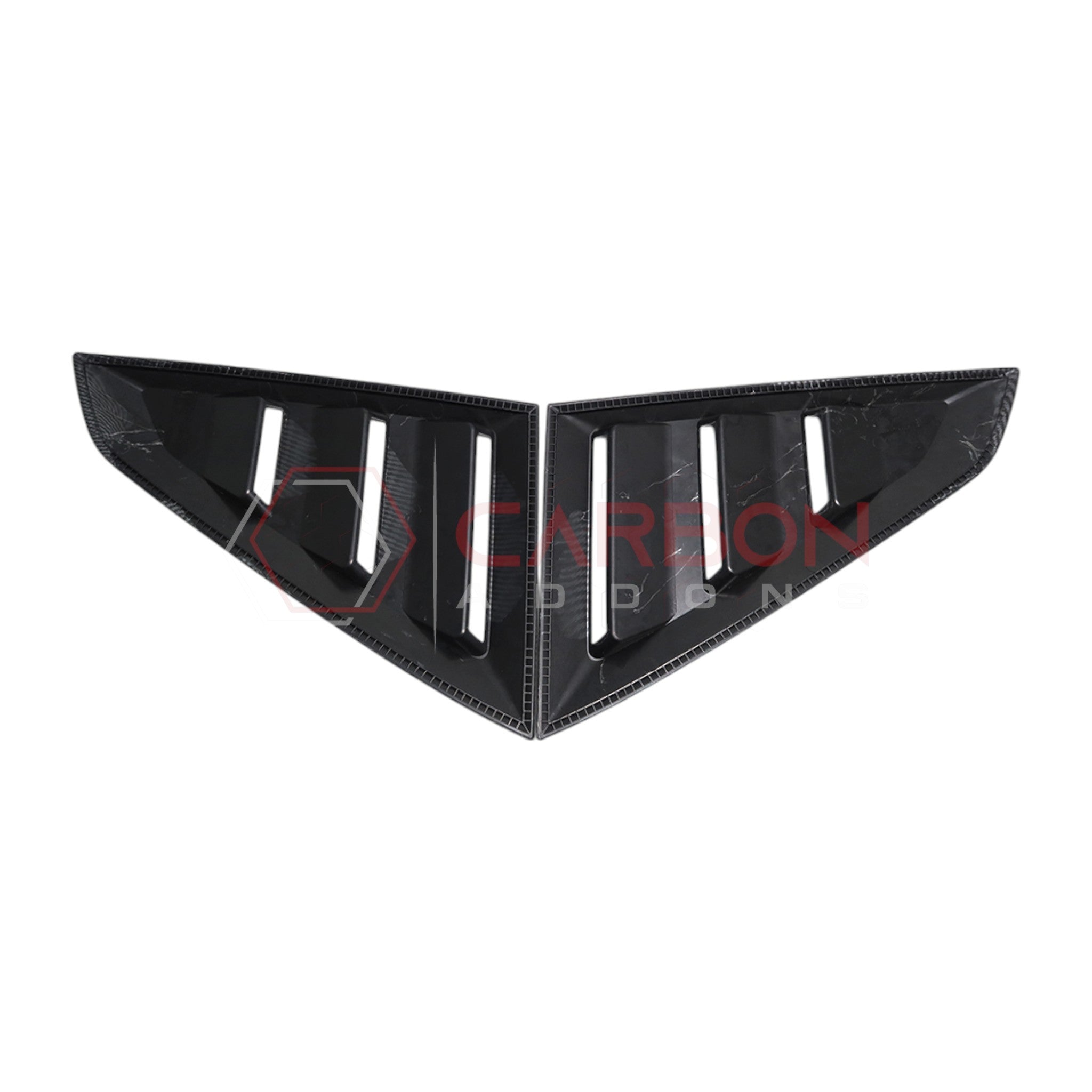 2024+ S650 Mustang Rear Quarter Window Louvers - ABS Plastic
