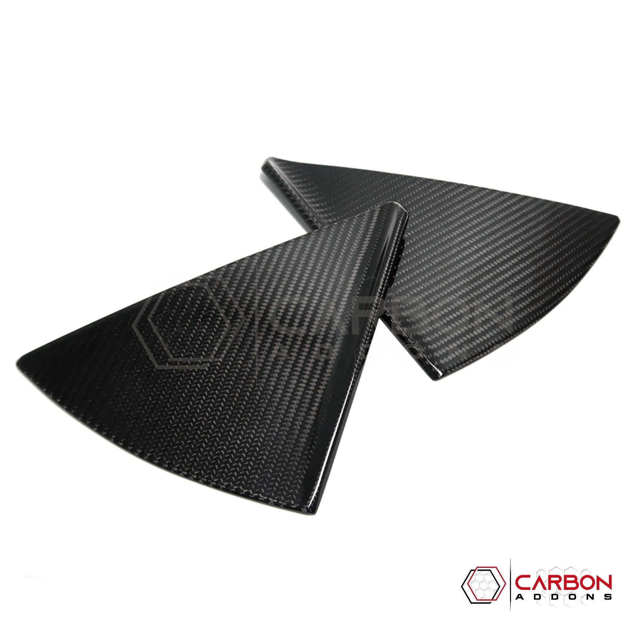 C8 Corvette Convertible Carbon Fiber B Pillar Trim Covers