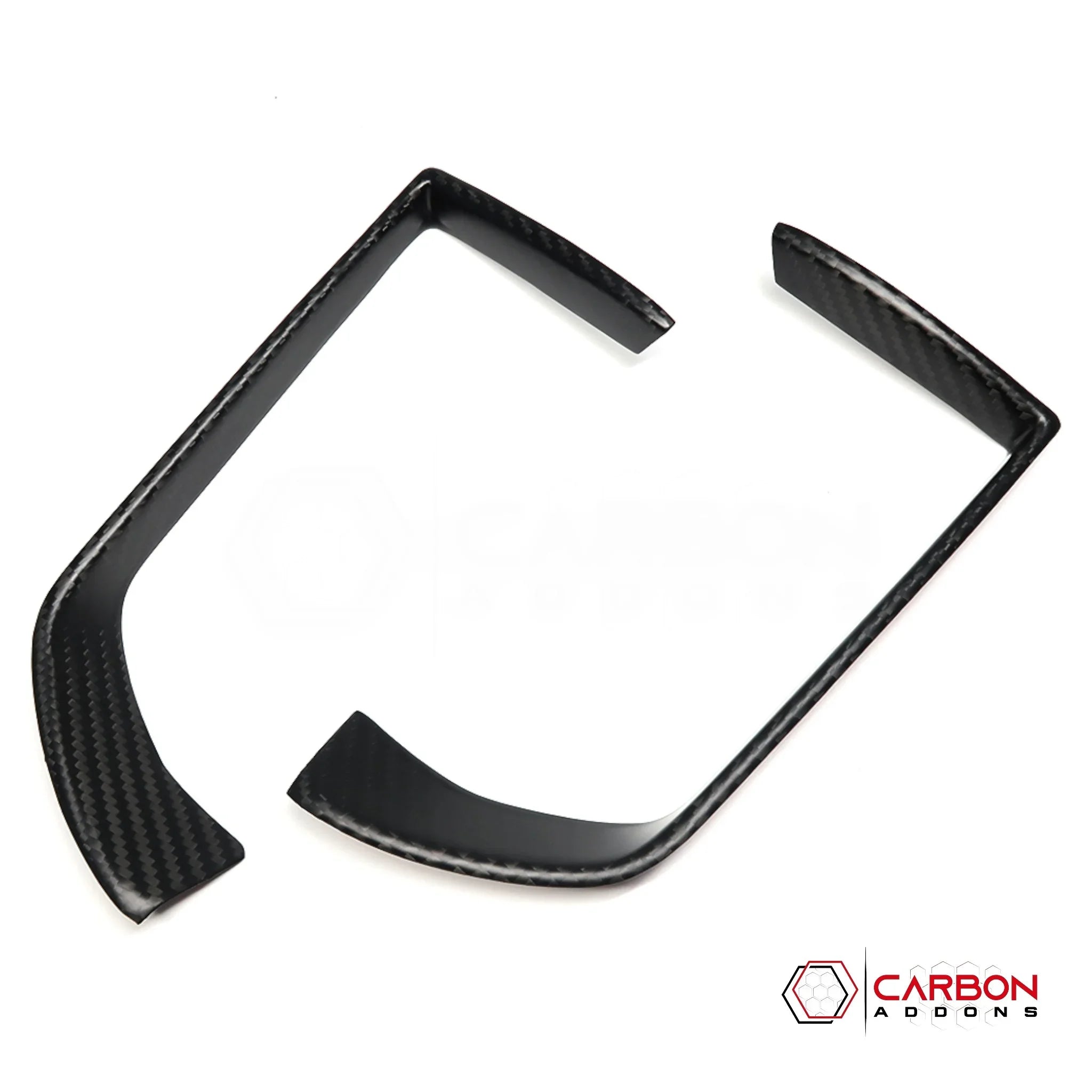 2019+ RAM 1500/TRX/RHO Infotainment Screen AC Vent Trim Hard Carbon Fiber Cover