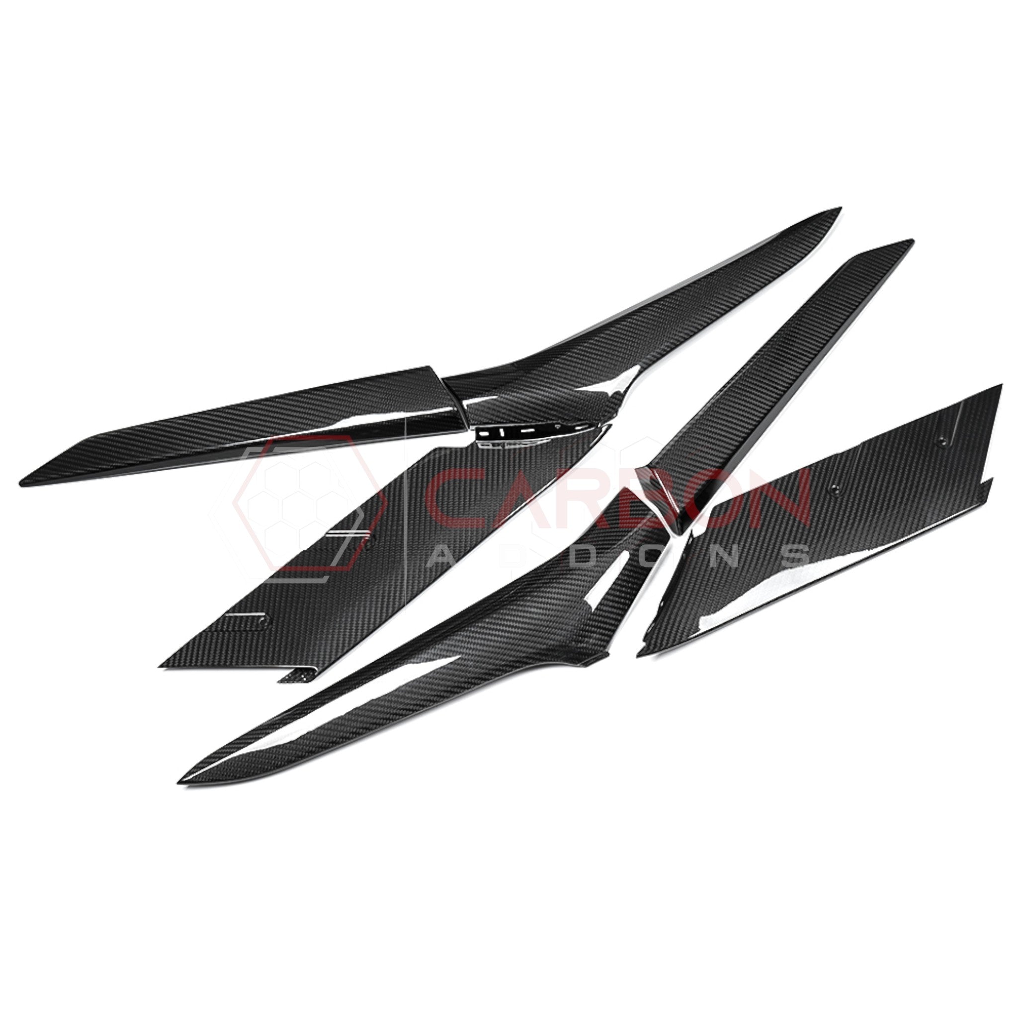 C8 Corvette Z06/ERay Carbon Fiber Side Scoop Boomerang Directly Replacement Trims