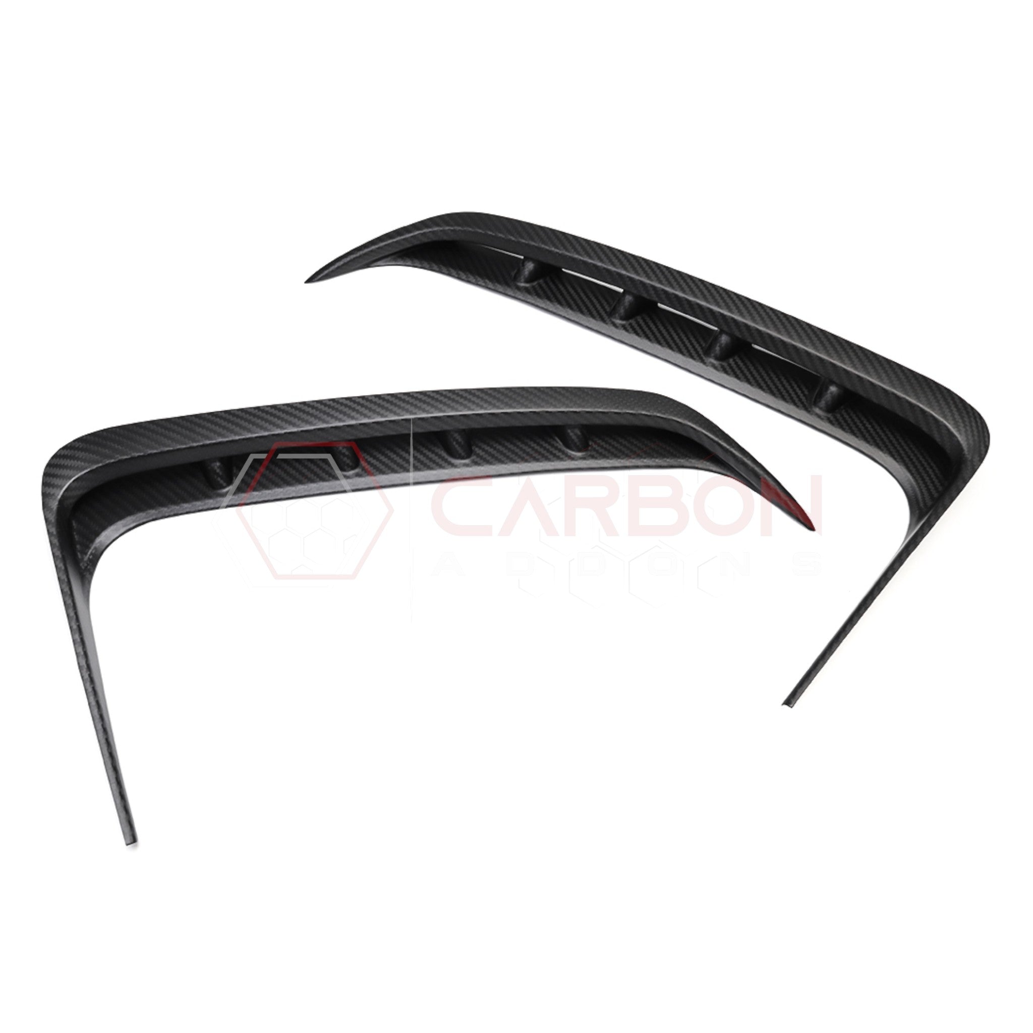 2021+ RAM TRX/RHO Exterior Rear Fender Taillight Vent Trims Hard Carbon Fiber Covers