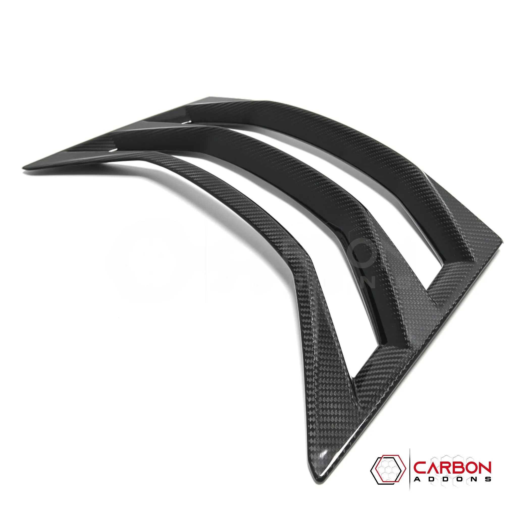 C8 Corvette Convertible Carbon Fiber Rear Hatch Vent Covers