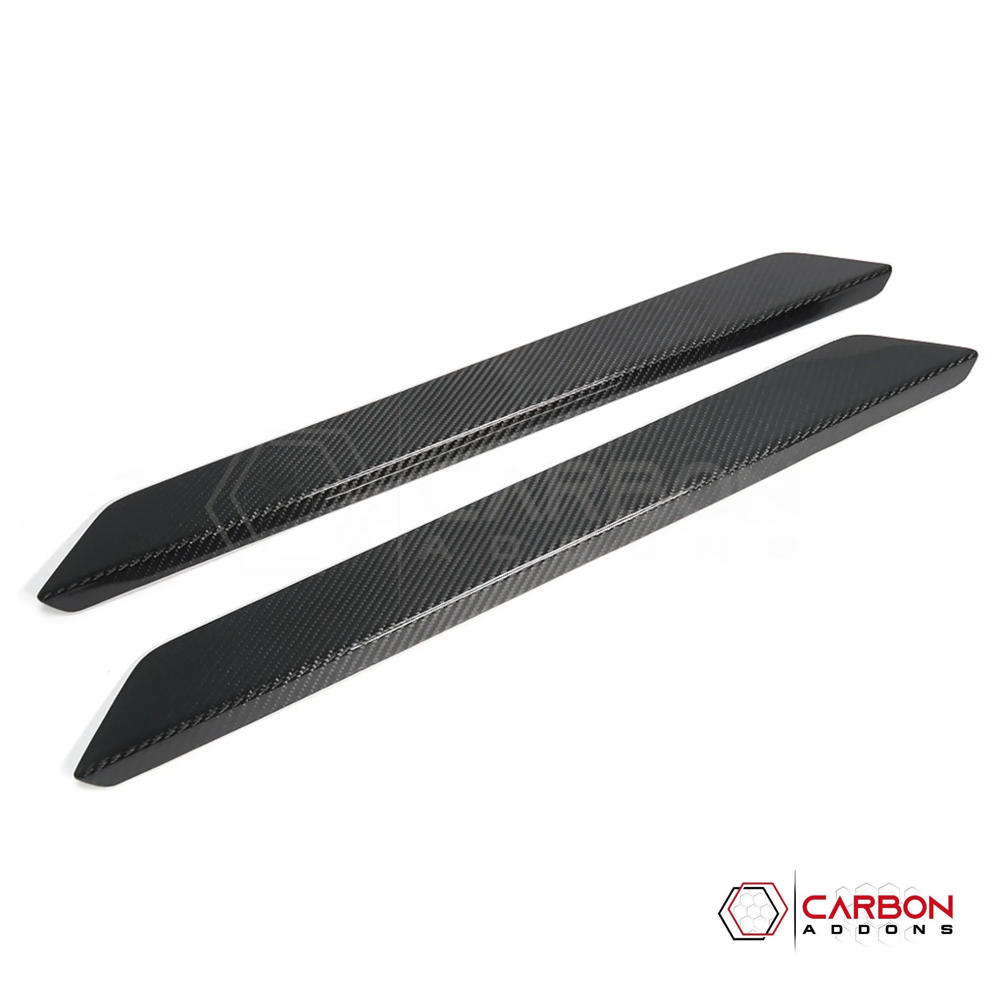 C8 Corvette Carbon Fiber Door Sill Plate Covers