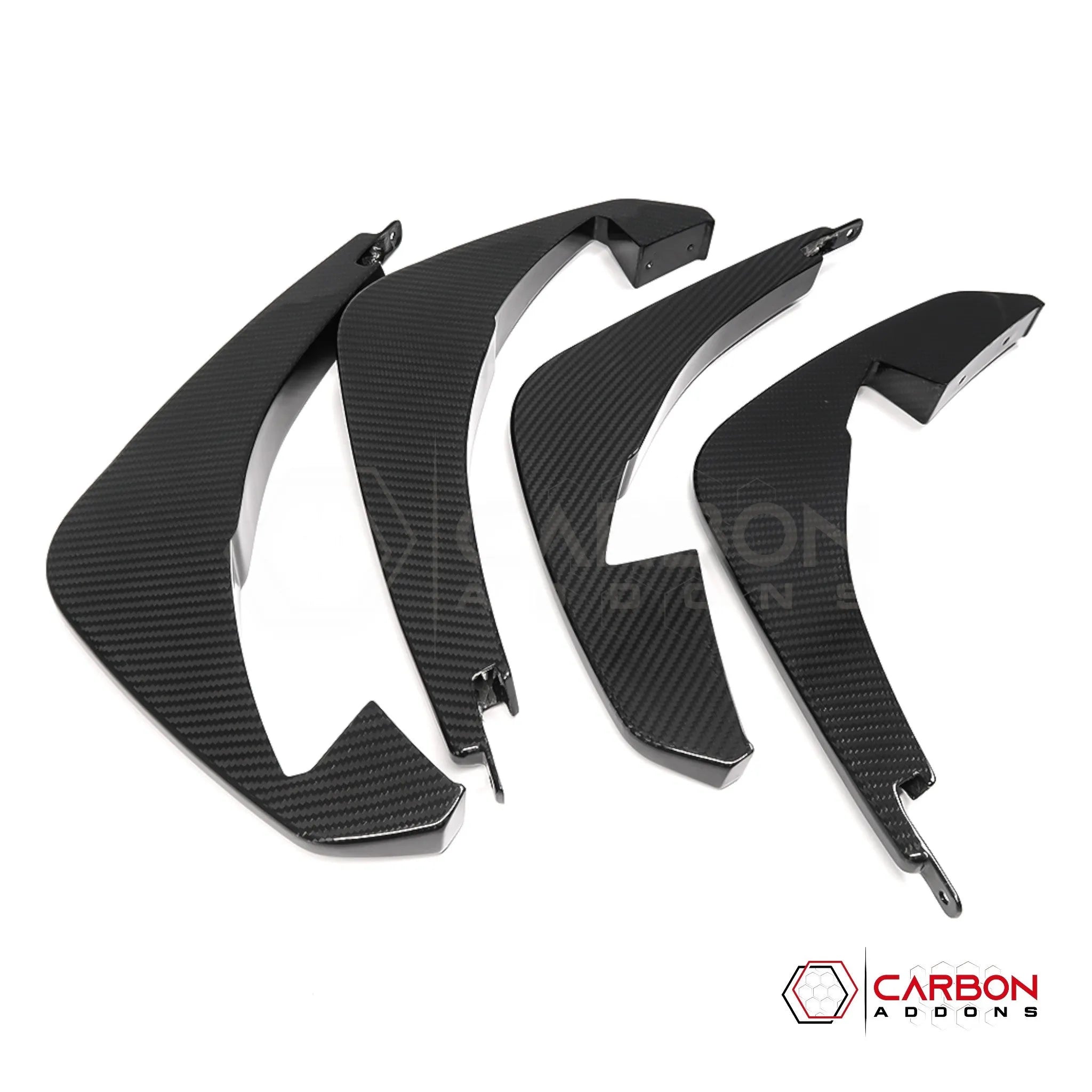 C8 Corvette Carbon Fiber Rear Diffuser Fins Add-On