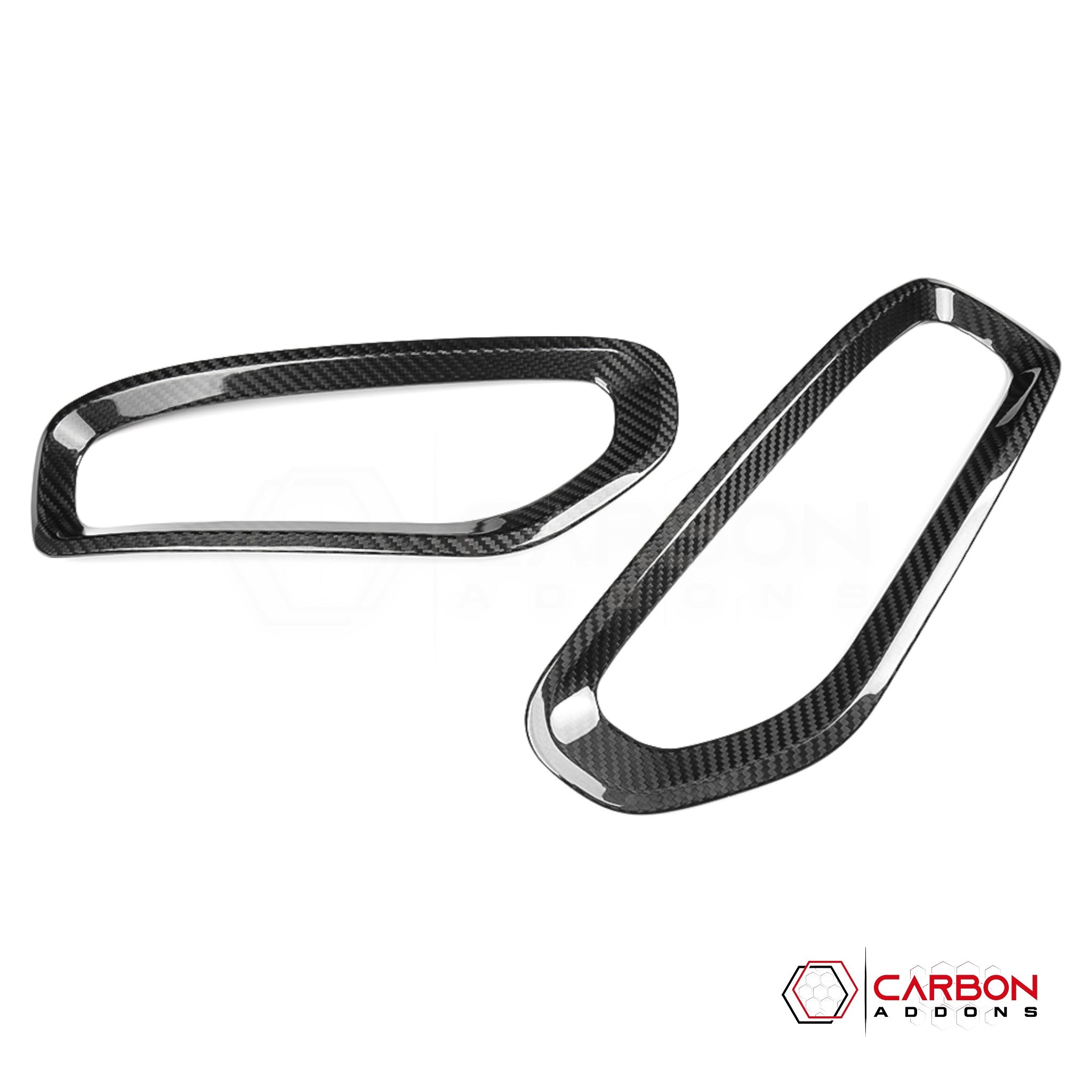 2019+ Dodge Ram 1500 (All Trims) Carbon Fiber Fog Light Frame Covers