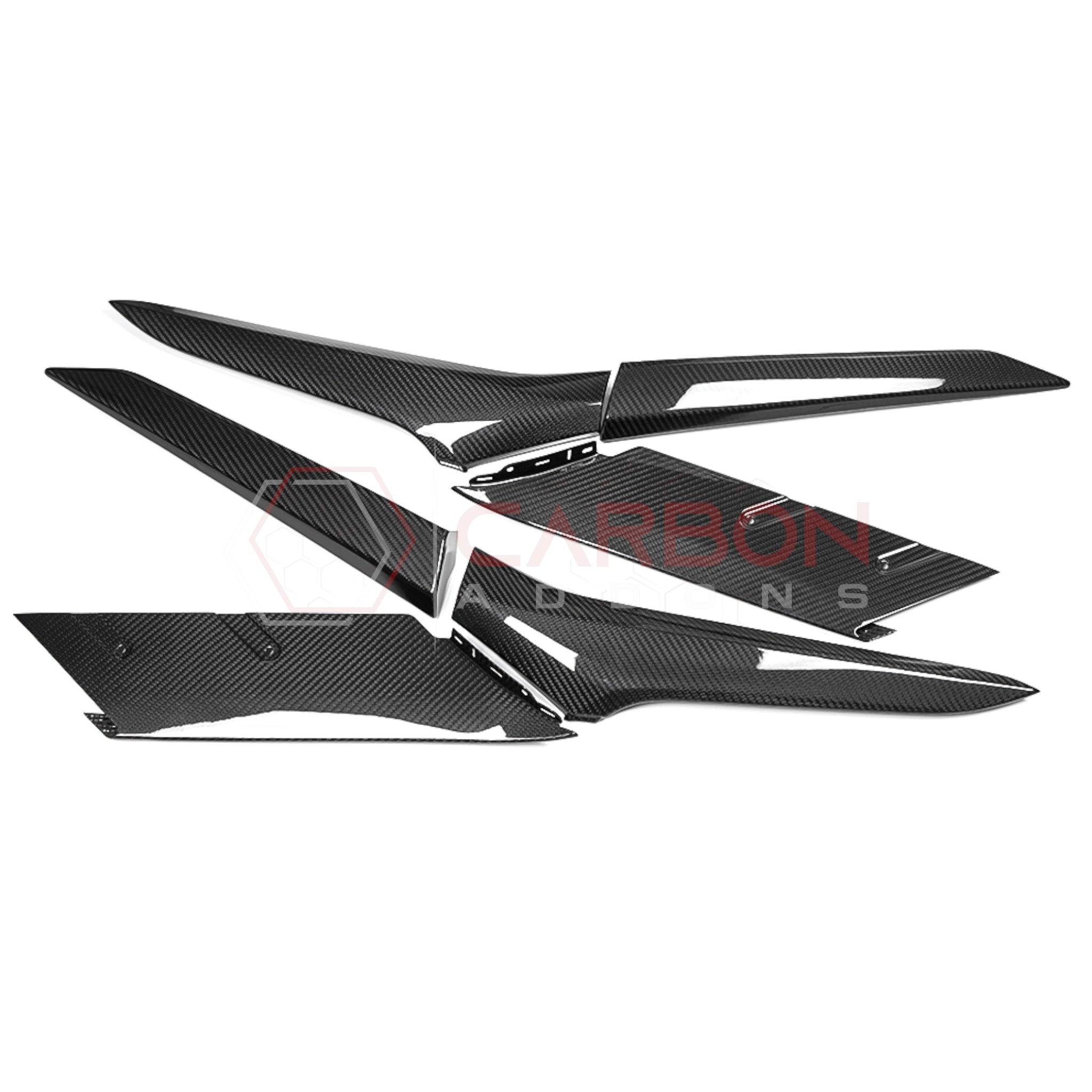 C8 Corvette Z06/ERay Carbon Fiber Side Scoop Boomerang Directly Replacement Trims