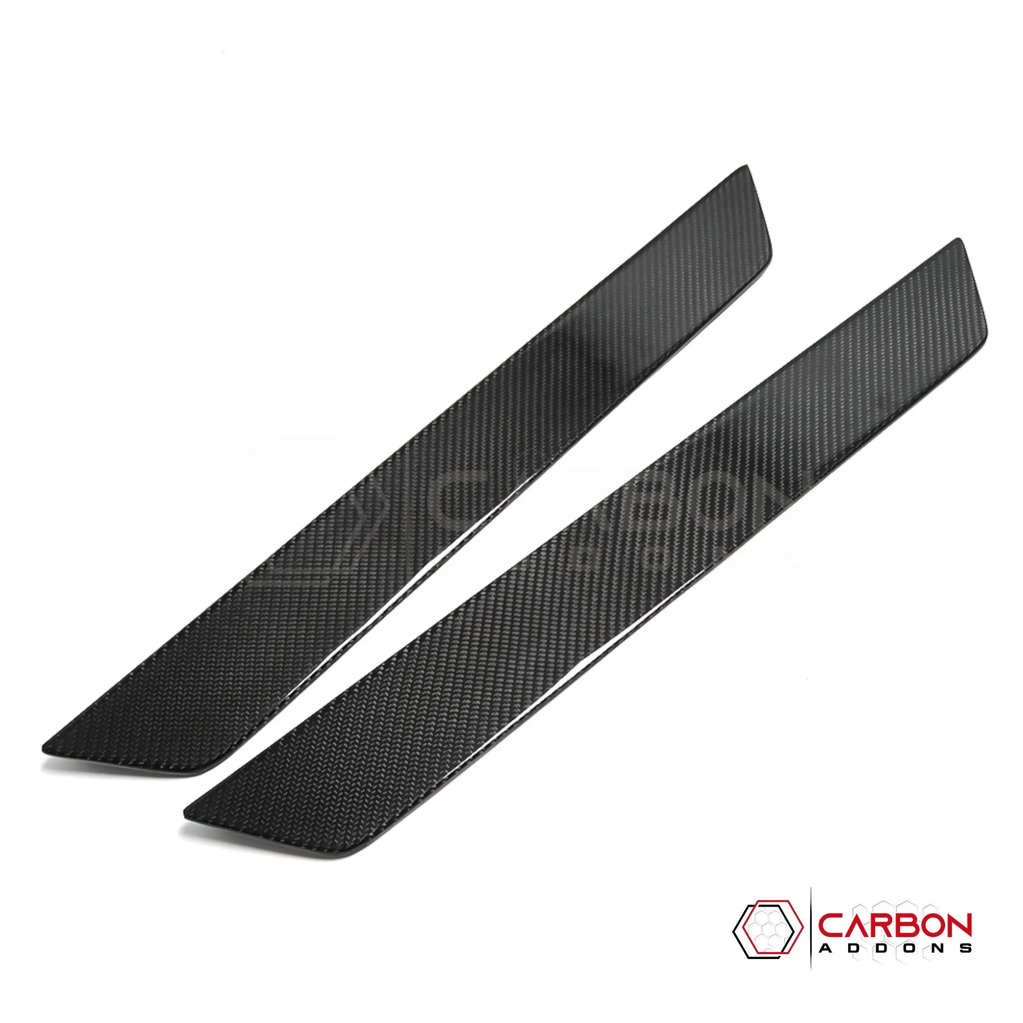 C8 Corvette Carbon Fiber Door Sill Plate Covers