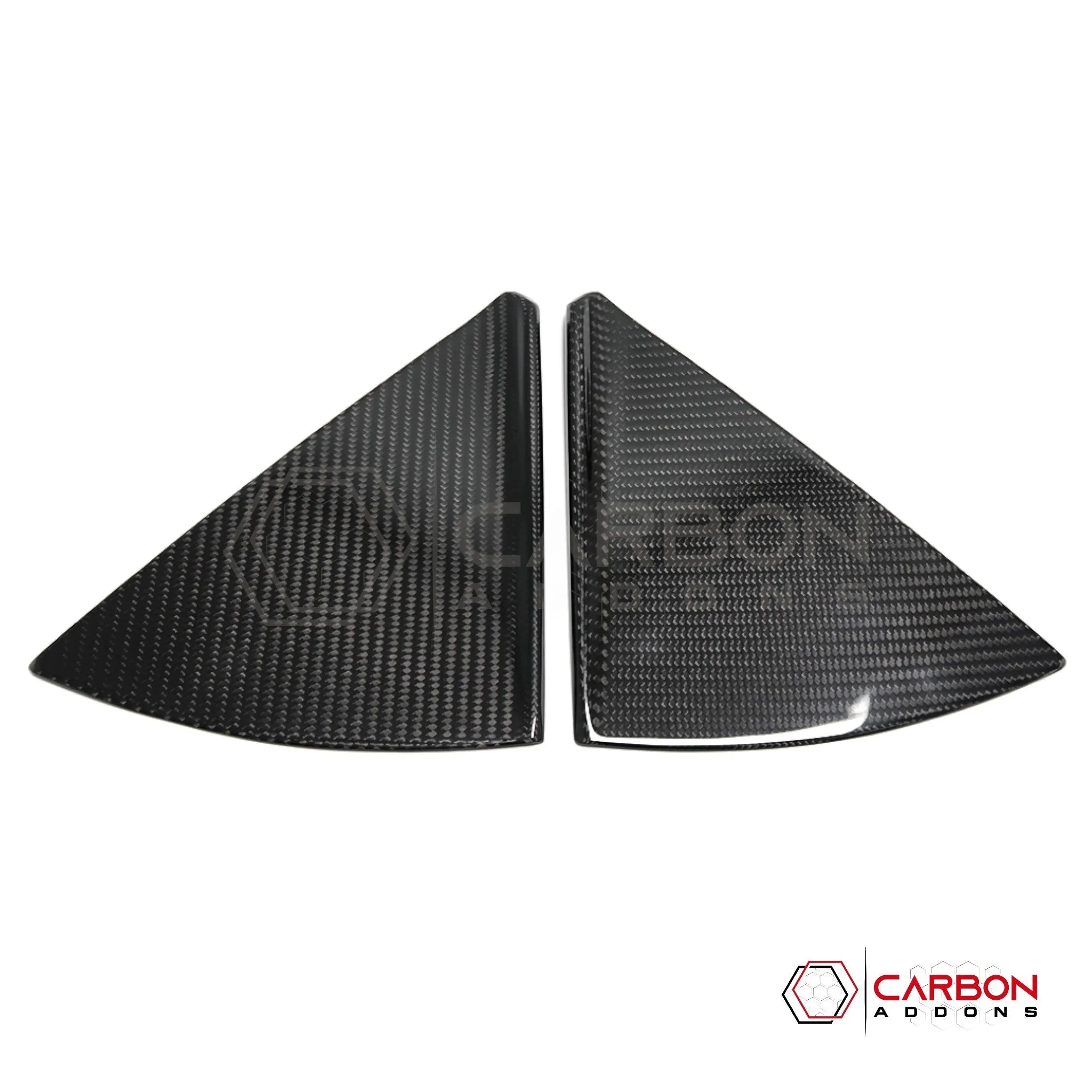 C8 Corvette Convertible Carbon Fiber B Pillar Trim Covers