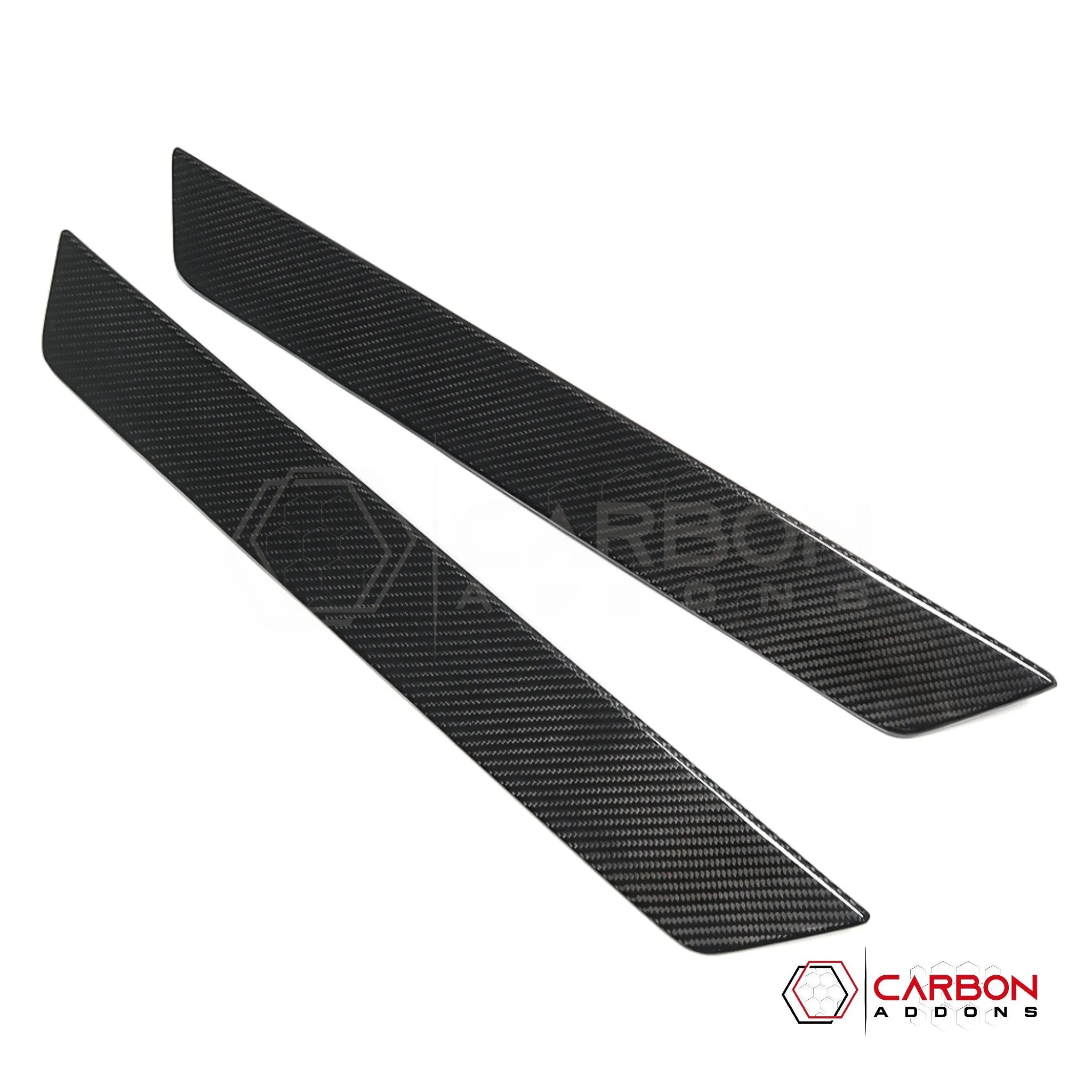 C8 Corvette Carbon Fiber Door Sill Plate Covers