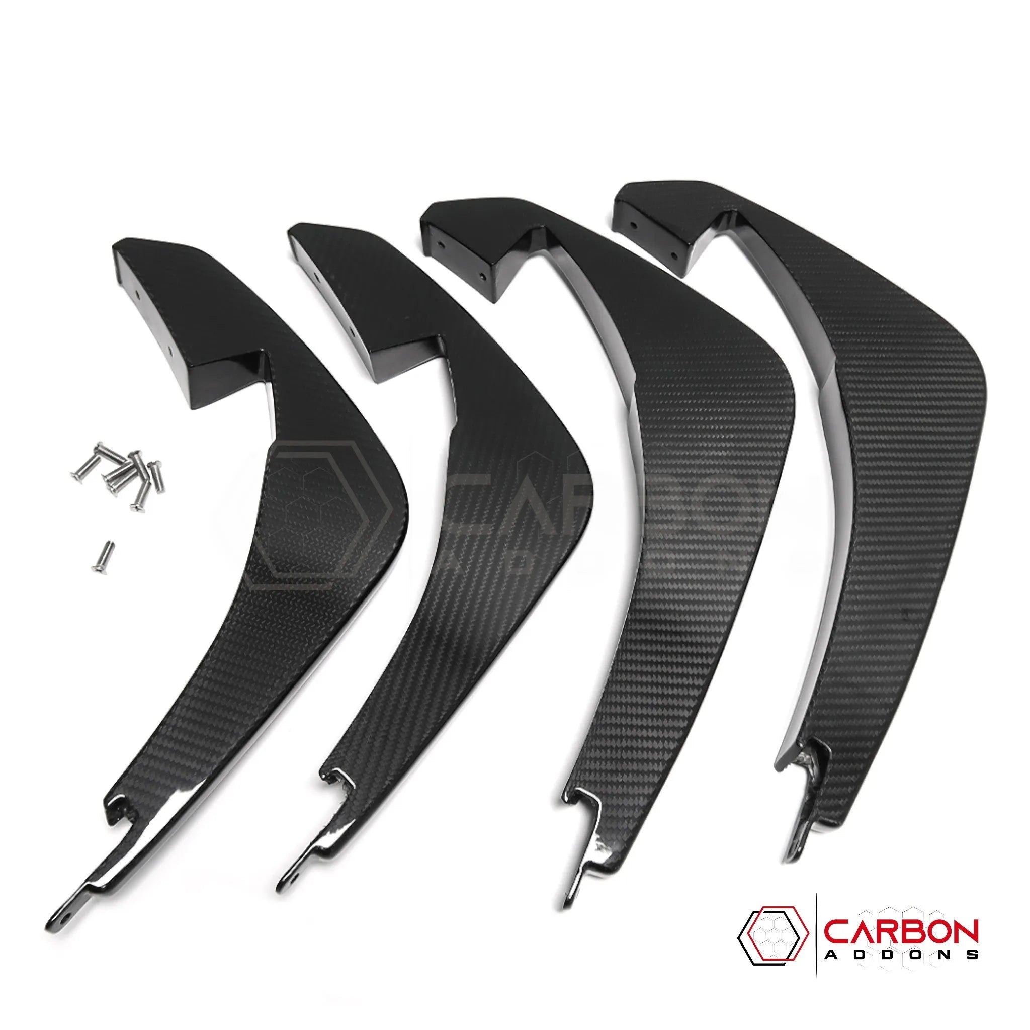 C8 Corvette Carbon Fiber Rear Diffuser Fins Add-On