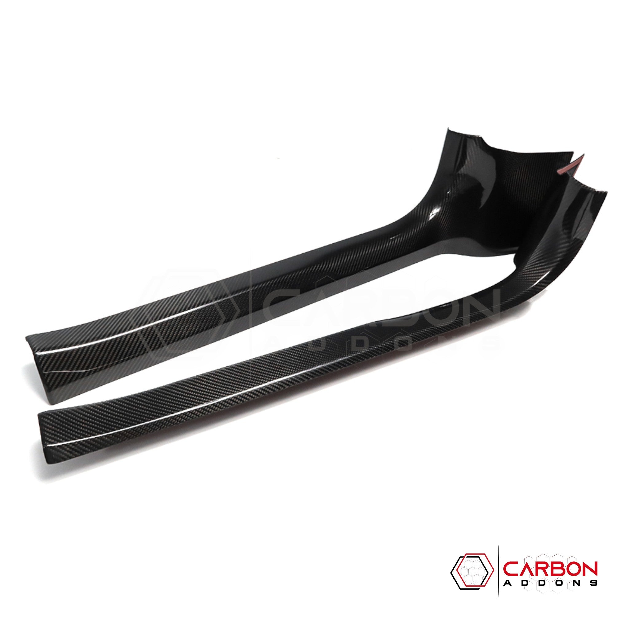 C8 Corvette Real Carbon Fiber Inner Door Sill Panel Covers