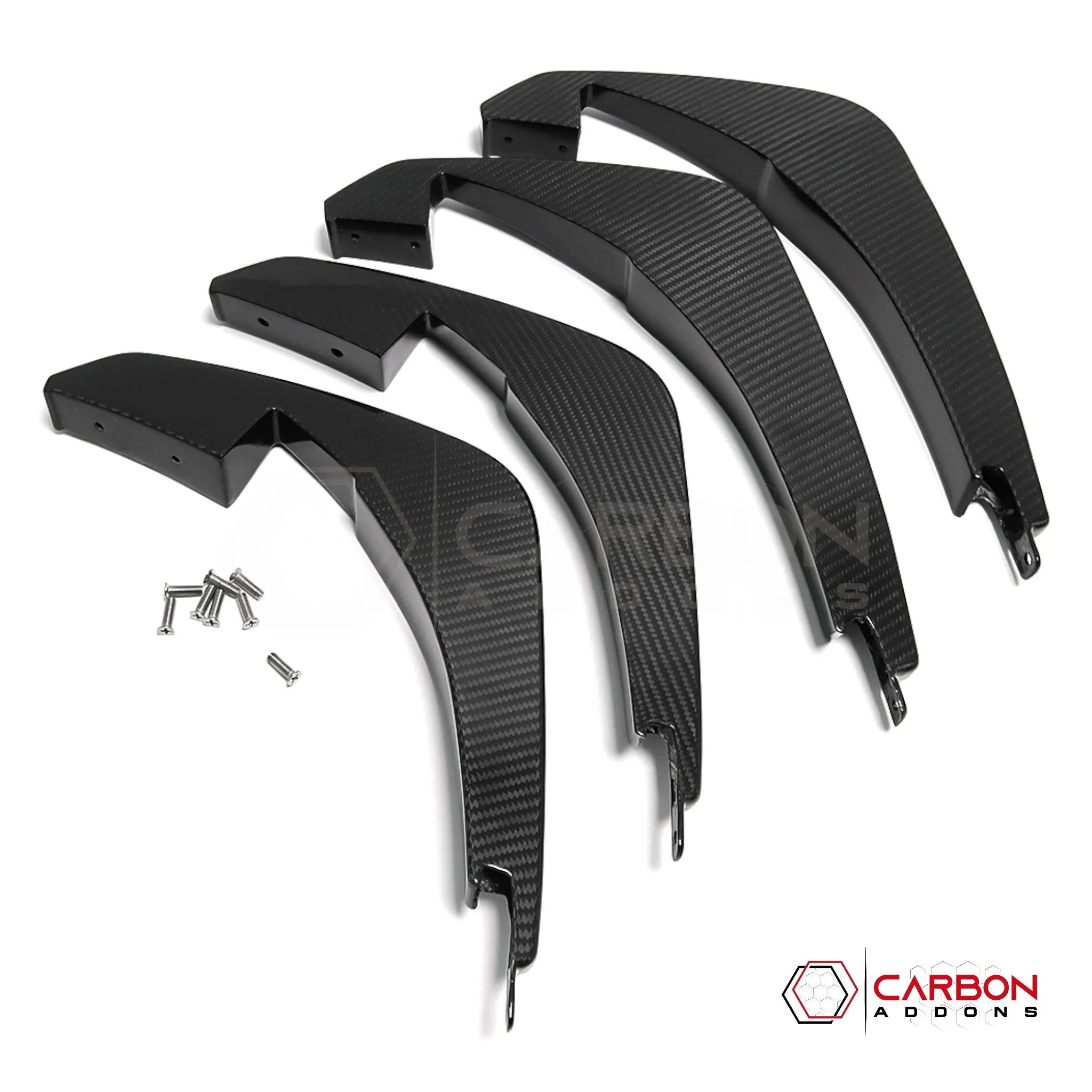 C8 Corvette Carbon Fiber Rear Diffuser Fins Add-On