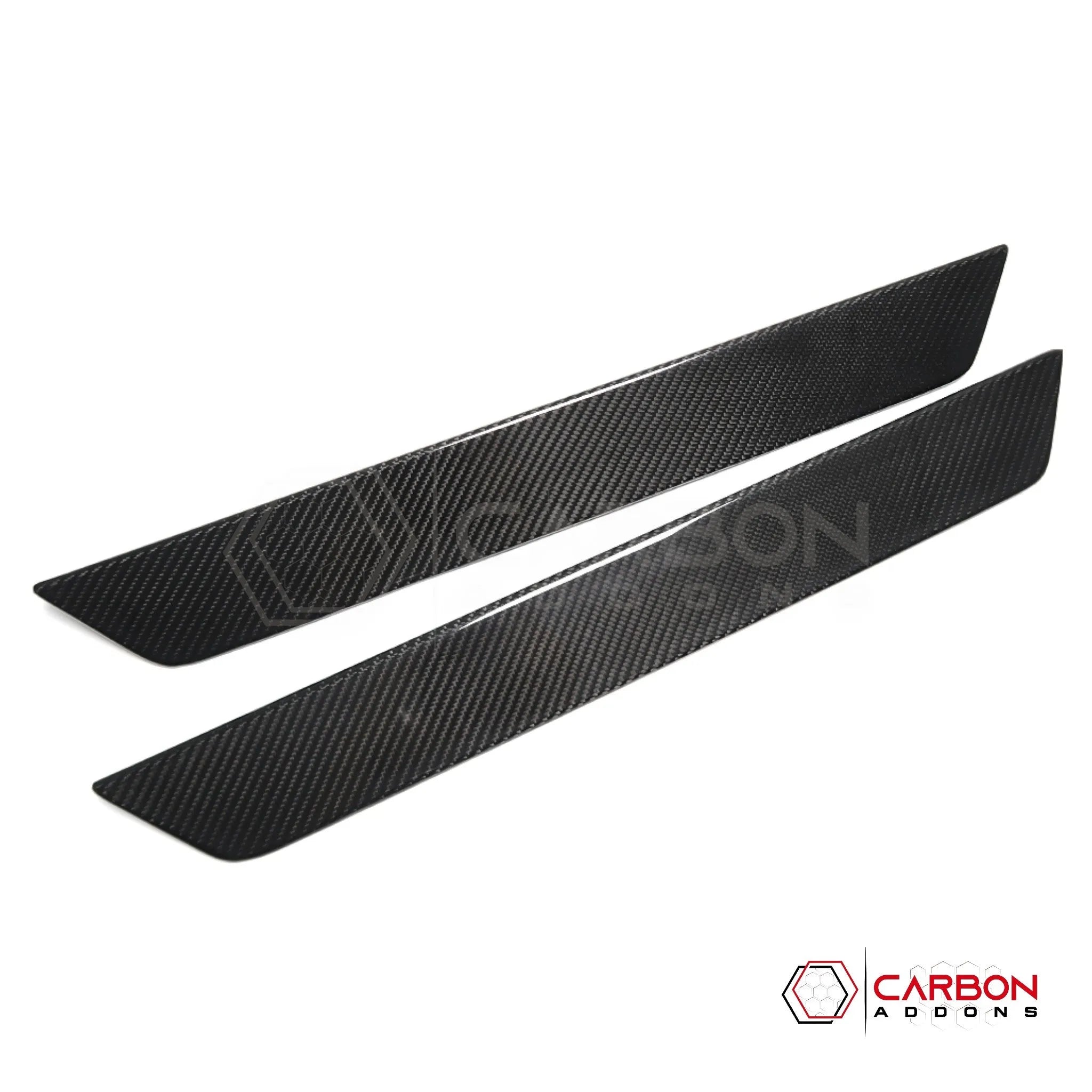 C8 Corvette Carbon Fiber Door Sill Plate Covers