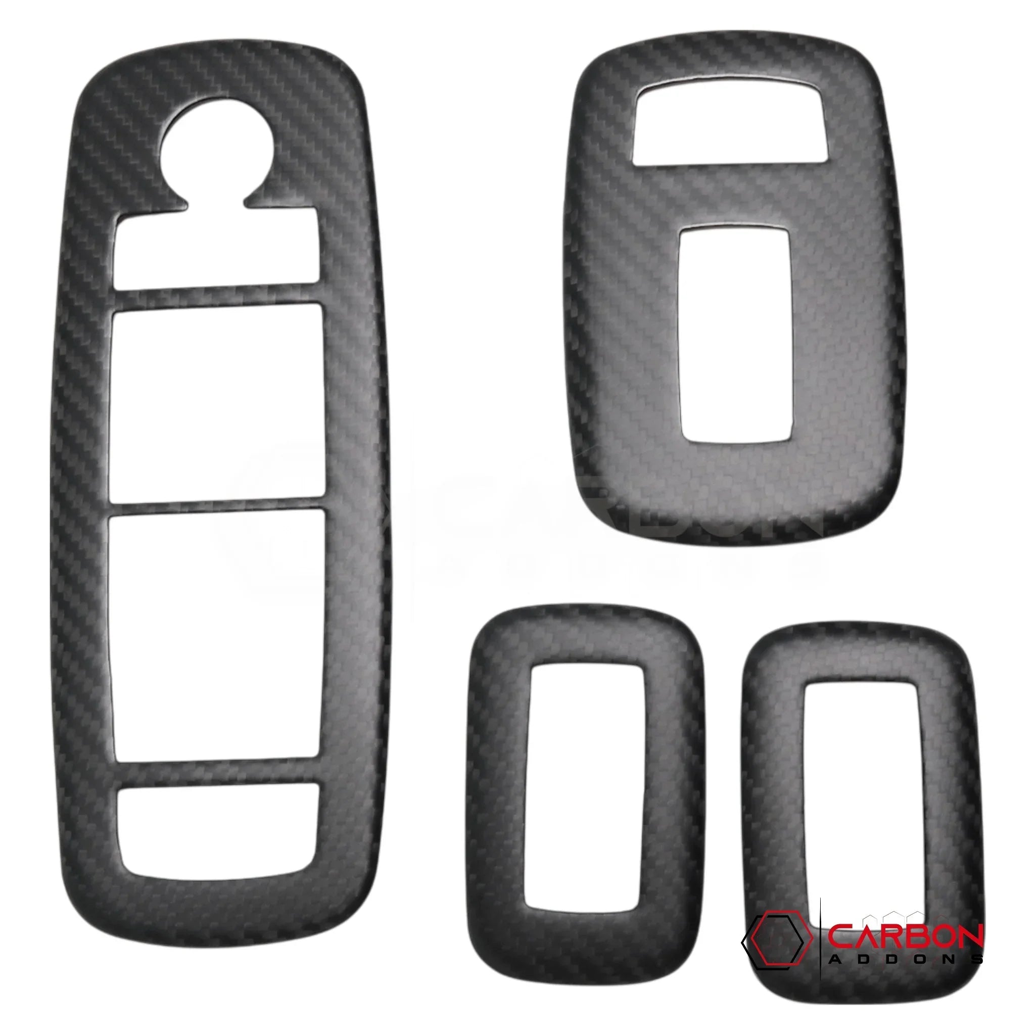 2019+ RAM 1500/TRX/RHO Interior Window Switch Trim Hard Carbon Fiber Cover